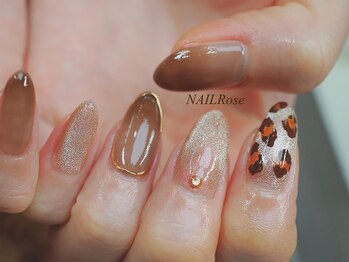 ネイルローズ(NAIL Rose)/マグネットレオパード