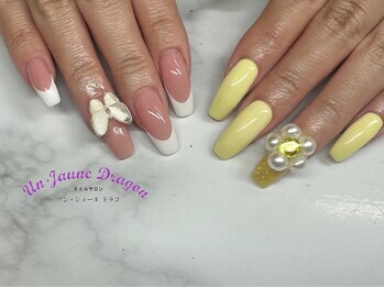 アン ジョーヌドラゴ/【自爪ネイル】アシメネイル