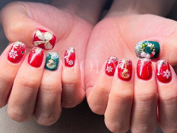 ヴィオラ(VIOLA)/クリスマスネイル/ツリーネイル