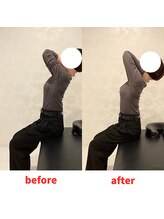 ナオル整体 福岡香椎院(NAORU整体)/30代女性施術事例【胸椎伸展】