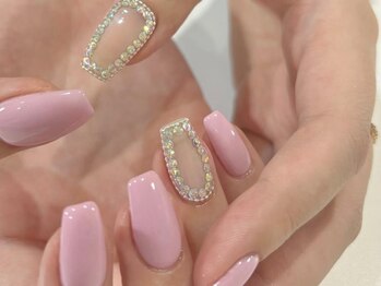アイネイルズ 渋谷店(I nails)/【Karin.m】ピンクオーロラ