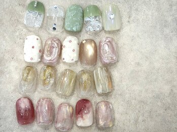 ネイル ルーム エン(nail room en.)の写真/ニュアンスを中心にシンプル～季節の色味や素材感を活かしたニュアンスデザインメニューも◎