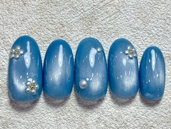 レイネイル 岐阜茜部店(RAY NAIL)/ブルーマグフラワー