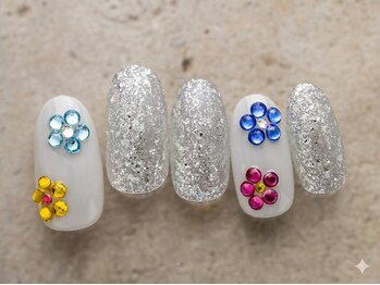 ネイルサロンアンドスクール ミュー(Nail Salon & school mieux)/フラワーネイル