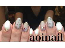 アオイネイル(aoinail)/控えめレオパード