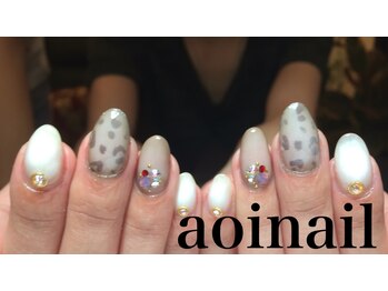 アオイネイル(aoinail)/控えめレオパード