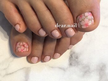 ディアネイル(dear.nail)/桜フットネイル★