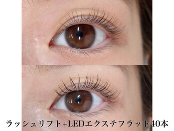 テトテ ビューティーラボ アイラッシュ(tetote beauty Labo)/ラッシュリフト+LEDフラット40本
