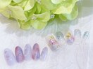 紫陽花ネイル