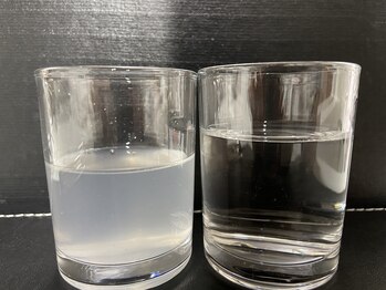 メンズエフディ ファウンデーション(メンズFD)/水素クレンジング後の排液