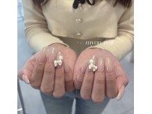 ミョンネイル(myon nail)/ribbon × rose