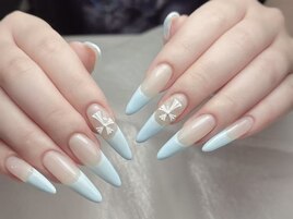 長さだしフレンチ＊クロムネイル