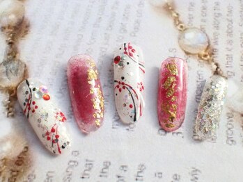 ベレッツァネイル 大阪 日本橋(BellezzaNail)/アート…和チークネイル