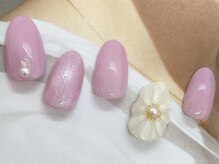 シエルネイルスタジオ 新宮店(Ciel nail studio)/【9000円】ぷっくりお花ネイル♪