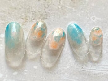 マーブルネイル新規¥6,160