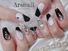 アルスネイル(Ars nail)/ブラックフレンチネイル