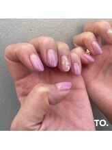 トゥーネイル バイ フォーク 仙川(To.nail byFOLK)/桜ホロ×グラデーション