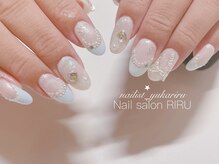 リル(RIRU)/キラキラフレンチネイル