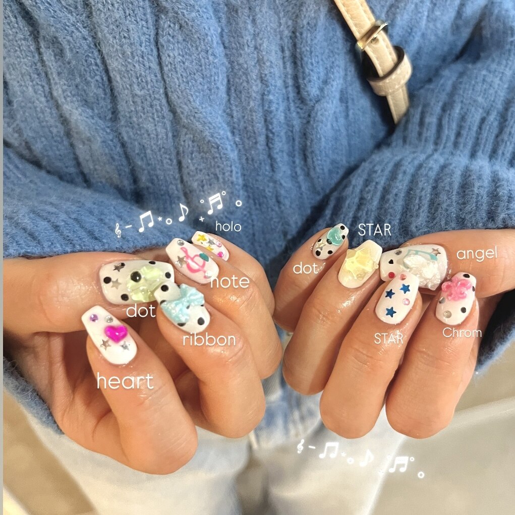 ネイルチップ　カラフル　個性派ネイル ネイルチップ52 - R＊nail'S GALLERY | minne byGMOペパボ 国内最大級