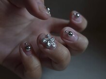 moqu.【モク】/シルバーデザインネイル