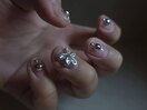シルバーデザインネイル