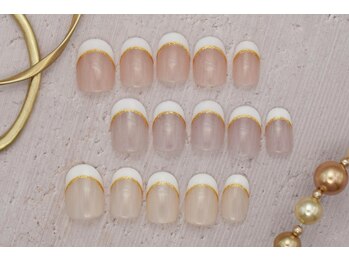ネイルサロンプリッシュ 横浜店(prish)/6000円　フレンチ　ライン込み