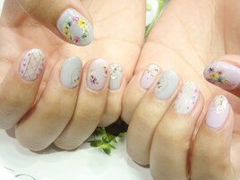 押し花ネイル