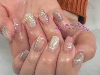 アン ジョーヌドラゴ/【自爪ネイル】チェックネイル