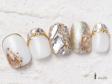 アイネイルズ 横浜WEST店(I-nails)/パーツキラキラネイル11500円