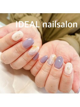 イデア(IDEAL)/大理石ネイル