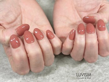 ラヴィズム アイラッシュ アンド ネイル (LUVISM)/ワンカラーネイル♪ 担当:宮下