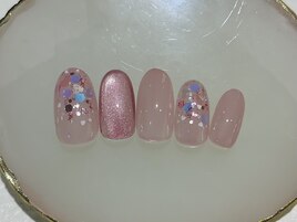 ハートホロネイル