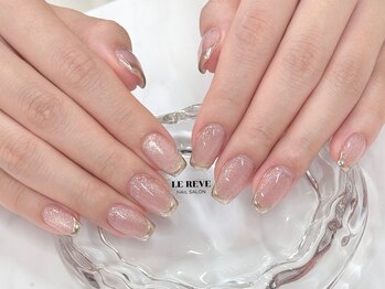 ルレーブ(LE REVE)/ミラーフレンチネイル