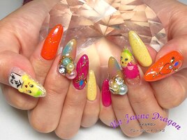 カラフル☆ロングネイル