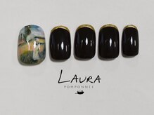 ローラポンポニー(Laura pomponnee)/絵画ネイル　パラジェル