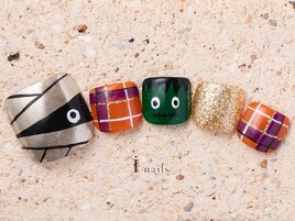 ハロウィンフットネイル10480円