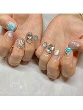 アルティノ ネイル ガーデン(altino nail garden)/海×ストーン　