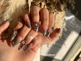 モノトーン埋め尽くし×スカルプ