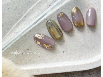 ネイルサロン アージュ(Nail Salon A jyu)/ミラーアンティークネイル