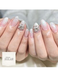 雪の結晶ネイル