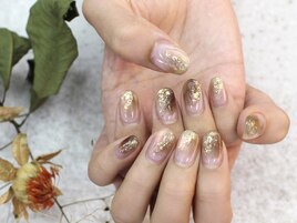 秋ニュアンスネイル