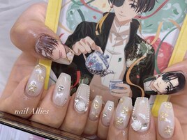 痛ネイル ミラーネイル
