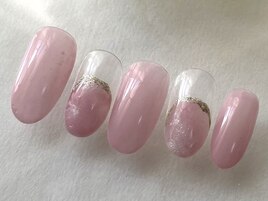 丸フレンチっぽマーブルフレンチ