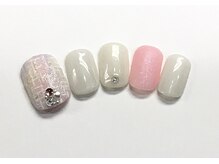 ネイルアンドまつげ リュフェール 五反田(Nail Lufaire)/ツイードマット☆フットネイル