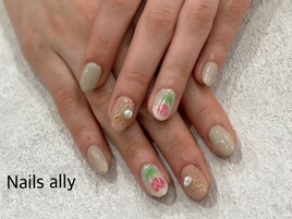 春×チューリップ×パール