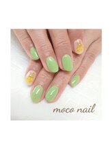 モコネイル(moco nail)/☆ワンカラー2本アート☆