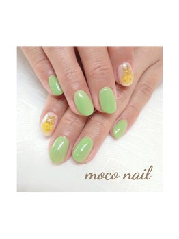 モコネイル(moco nail)/☆ワンカラー2本アート☆