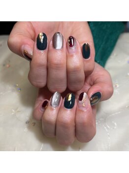 ティアリス(NAIL SALON TIARIS)/和柄ネイル 手書きネイル