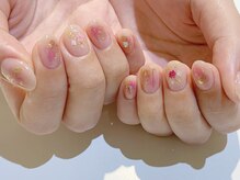 ネイルズ ララ(nails Lala)/ふんわり押し花