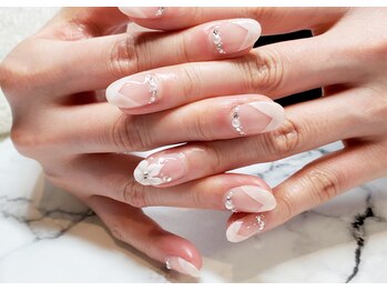 ネイルサロンブラン(nail salon BLANC)/エアーブラシのブライダルネイル